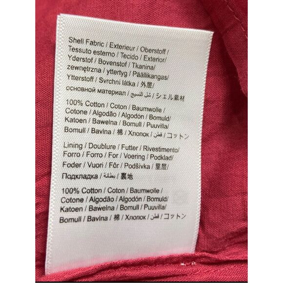 Farm Rio Anthropologie  Puff-Sleeve Smocked Maxi Dress Red Multi Small - Picture 10 of 11